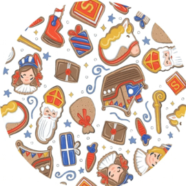 Tafelzeil rond - Sinterklaas 2