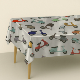 Tafelzeil - Vespa scooter gekleurd