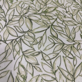 Geplastificeerd katoen - Green leaf