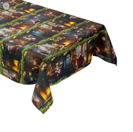 Tafelzeil kerst - Christmas evening