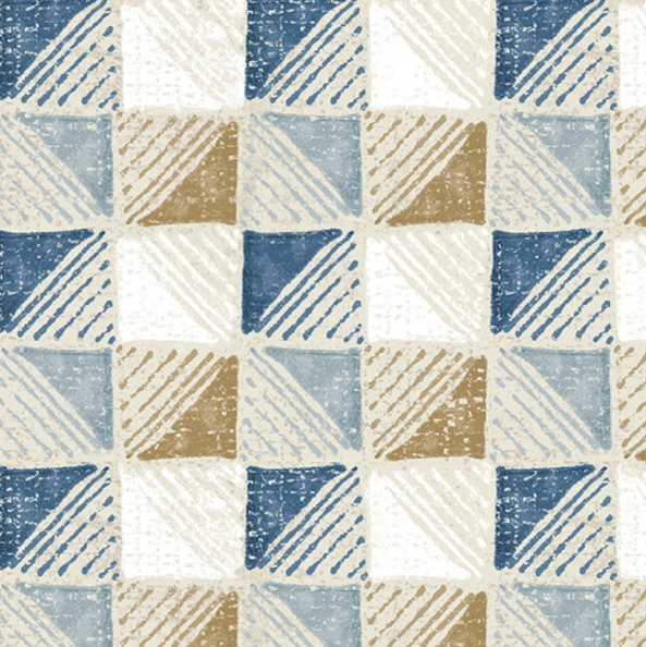 Gecoat tafellinnen/tafelkleed - Olaya blauw