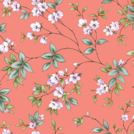 Tafelzeil - Bloemenprint roze