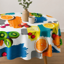 Tafelzeil rond - Fruit