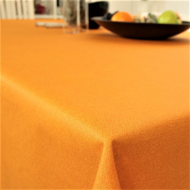 Gecoat tafellinnen/tafelkleed - Effen oranje