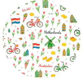 Tafelzeil rond - Holland