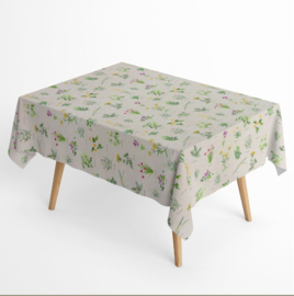 Gecoat tafellinnen/tafelkleed - Renoir tuin