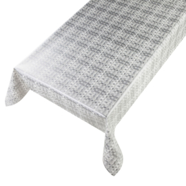 Tafelzeil - Basket weave silver