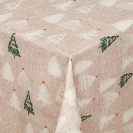 Gecoat tafellinnen/tafelkleed - Kerstboom