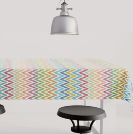 Gecoat tafellinnen/tafelkleed digitaal geprint - Zipp color line