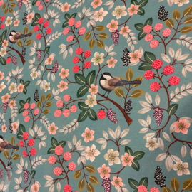 Gecoat tafellinnen/tafelkleed - Wilde besjes