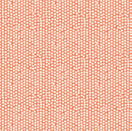Geplastificeerd katoen - Spotty orange