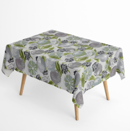 Gecoat tafellinnen/tafelkleed - Oteiza groen