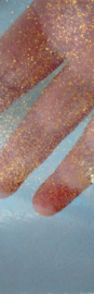 Tafelzeil transparant/glashelder - glitter goud