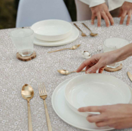 Gecoat tafellinnen/tafelkleed - Lari 01 beige