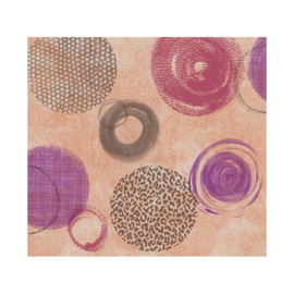Tafelzeil - Paars/roze cirkels