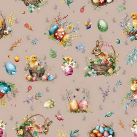 Tafelzeil - Paashaas beige