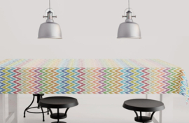 Gecoat tafellinnen/tafelkleed digitaal geprint - Zipp color line
