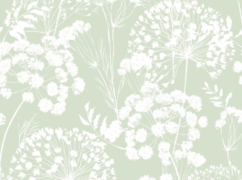Gecoat tafellinnen/tafelkleed - Flower green