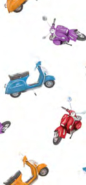 Tafelzeil - Vespa scooter wit