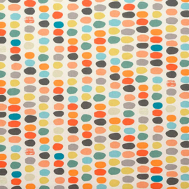 Geplastificeerd katoen - Multi color dots