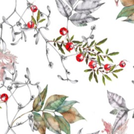 Gecoat tafellinnen/tafelkleed - Christmas bells
