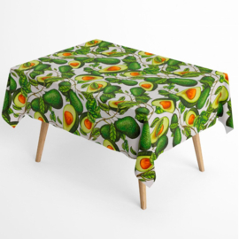 Gecoat tafellinnen/tafelkleed digitaal geprint - Avocado