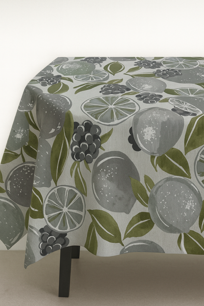 Gecoat tafellinnen/tafelkleed - Oteiza groen