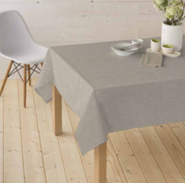 Gecoat tafellinnen/tafelkleed - Linado beige