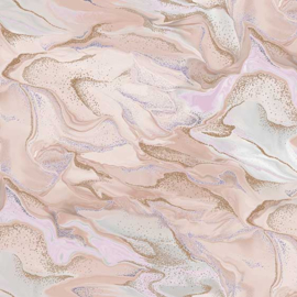 Tafelzeil - Marmer look Beige/goud roze