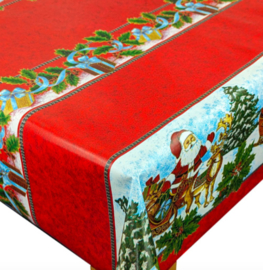 Volle rol - 20 meter x 140cm - Rood/kerstman - ACTIEPRIJS