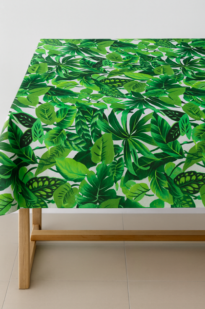 Gecoat tafellinnen/tafelkleed - Jacobsen green