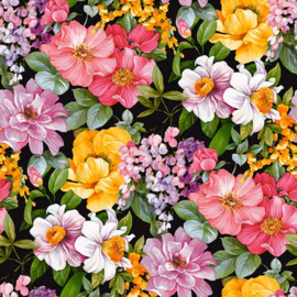 Tafelzeil - Color print flower