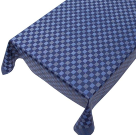 Gecoat tafellinnen/tafelkleed - Pompdoek blauw