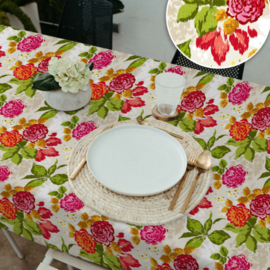 Geplastificeerd katoen – Fucsia Flower