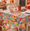 Gecoat tafellinnen/afwasbaar tafelkleed - Sinterklaas Jute zak