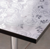 Tafelbeschermer rozen motief 2 mm - 40 t/m 80 cm breed