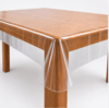 Doorzichtig tafelzeil transparant/glashelder - 0.3 mm (140.1cm t/m 180cm breed)