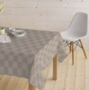 Gecoat tafellinnen/tafelkleed - Pompdoek beige
