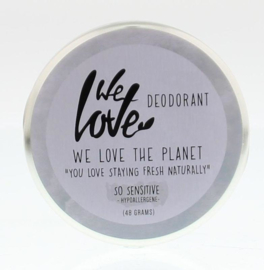 We love the planet - Deodorant creme - So sensitive- 48 gr