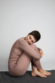 Engel Natur - Dames Longsleeve in bio merinowol met zijde - Dusty Rose -  op voorraad in 34/36, 38/40, 42/44 of 46/48