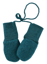 Engel Natur - Baby wanten in wolfleece - Teal melange