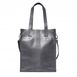 MYOMY - My Paper Bag Deluxe Office Laptop bag / Shopper /  grotere handtas met rits - Off black (zwart)