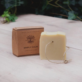 RAW ROOTs - Simply Calm Soap Bar Body and - Handgemaakte zeep met verzachtende bloesem infusies voor haar en lichaam. Geschikt als voor dreadlocks - 115 gr