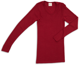 Engel Natur - Dames Longsleeve in bio merinowol met zijde - Malve - op voorraad in 42/44 of 46/48