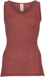 Engel Natur - Dames Mouwloos hemd wol zijde - Copper in  46/48 - Overige maten kunnen worden bij besteld.