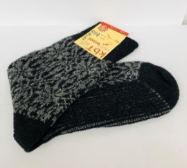 Hirsch Natur - 100% wollen sokken - Noorse ster - Zwart Antraciet - 36/37, 38/39, 40/41, 44/46