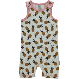 AL GESCHONKEN - Maxomorra - Playsuit Short in biokatoen - Pineapple Spots - maat 74/80