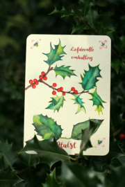 Postkaart - Liefdevolle omhulling Hulst - Tanja Hilgers