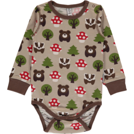 Maxomorra - Body Longsleeve - Forest in 50/56, 62/68 en 86/92