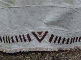 Primitive Tribal Craft - Lange soepele rok in stevige kwaliteit natuurlijk katoen. Handgemaakt en fair traded - S/M of M/L